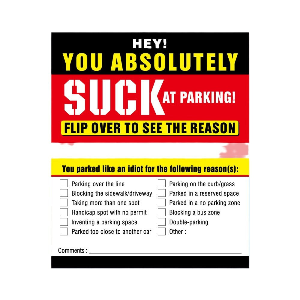 Stop Bad Parking Cards