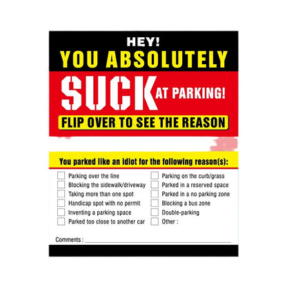 Stop Bad Parking Cards